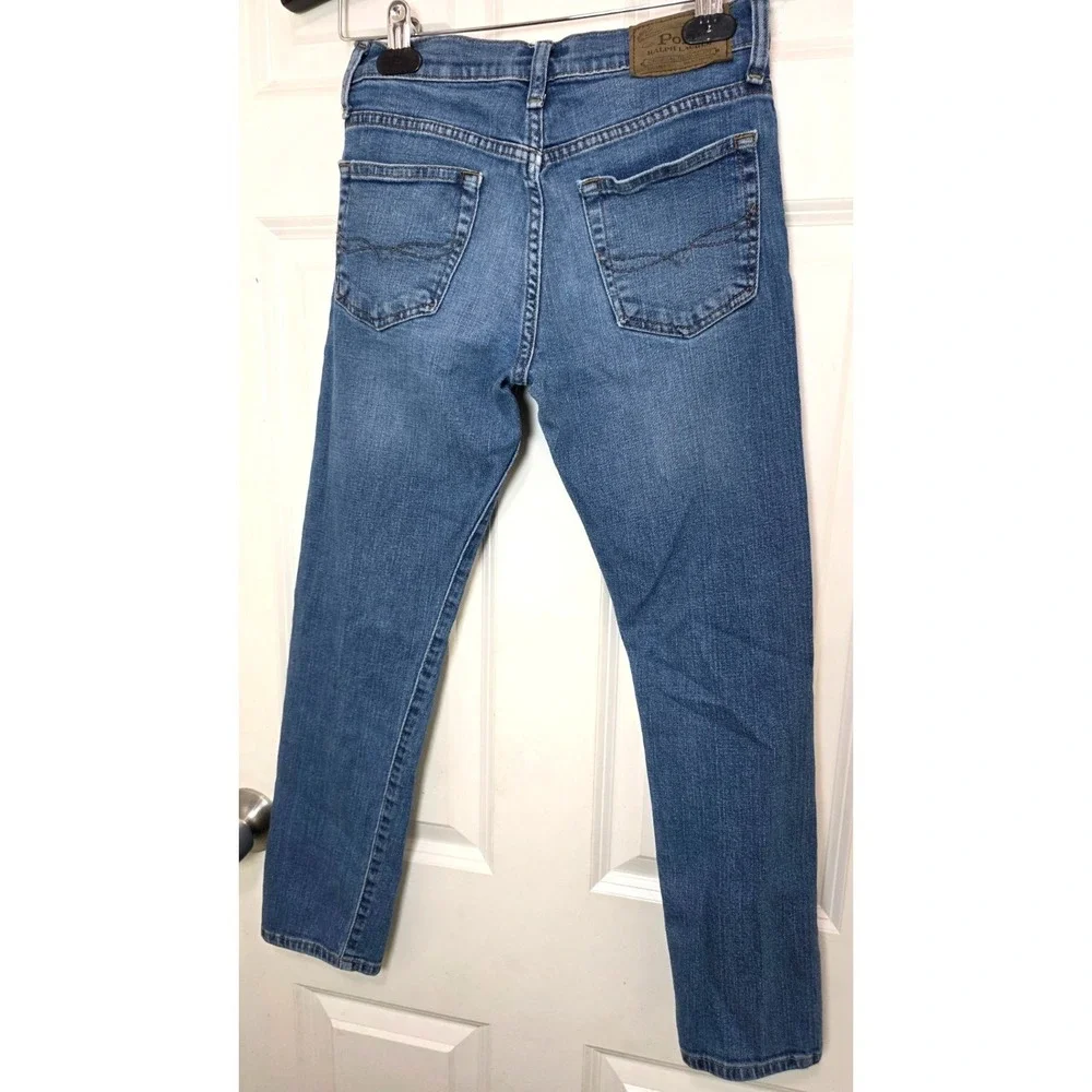 Polo Ralph Lauren The Sullivan Slim Fit Jeans Kids 12 Blue Denim Straight-Leg